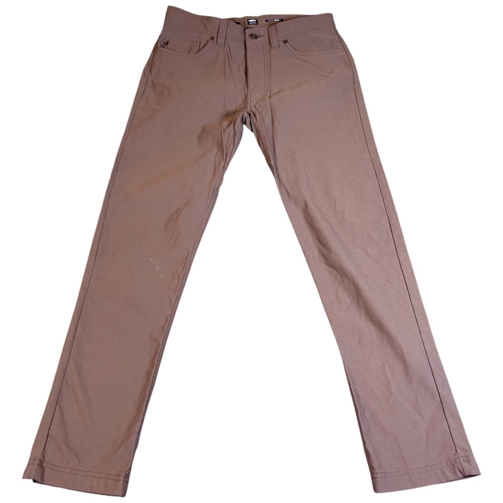 Prana Pants Mens 32x30 (31x29) Brown Slim Fit Straight Leg Business Wear Casual